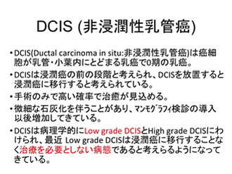 DCIS (非浸潤性乳管癌)