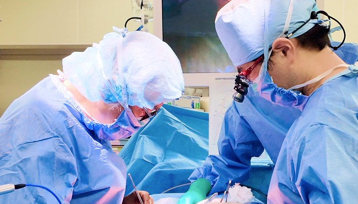 写真:手術時の様子
