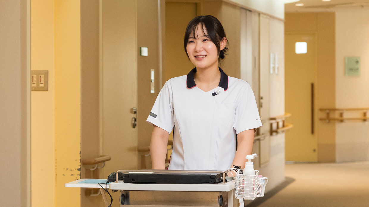 写真：佐藤さんの勤務の様子