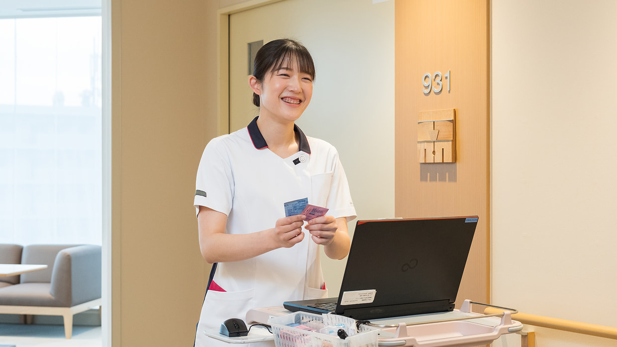 写真：石井さんの勤務の様子